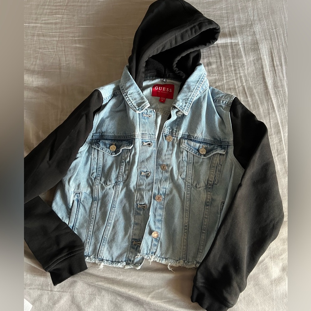 Guess Woman’s Denim and Cotton Jacket, Size Medium